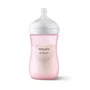 Set 1 x biberon, Philips Avent, Natural Response, +1 luna, 260 ml, Roz+ 4 x tetine cu debit 4 (mediu), 3 luni+ - 5