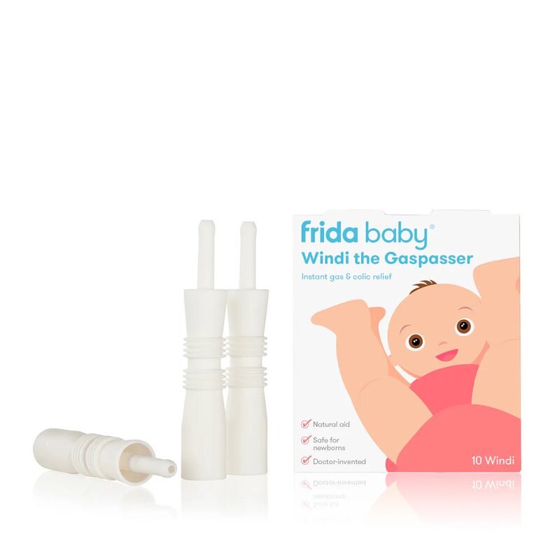 Cateter Rectal, Fridababy, Set 10 bucati de unica folosinta, Pentru ameliorarea gazelor intestinale (partaitor), Amelioreaza flatulenta, Fara latex si BPA, 0-12 luni