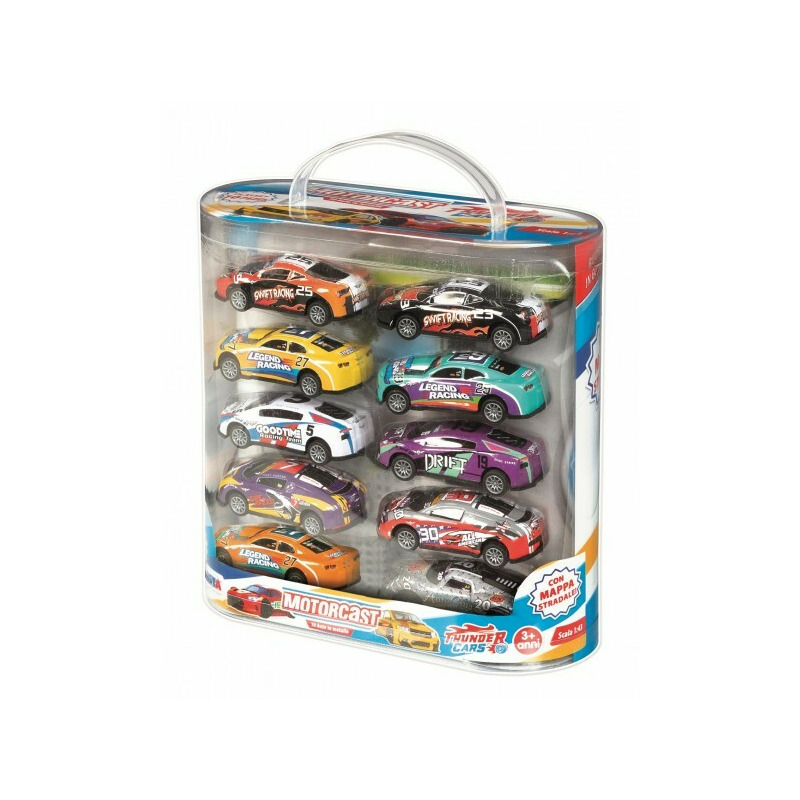 Set 10 masinute metal in valiza rs toys