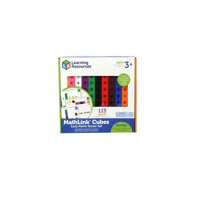 Learning resources - set 100 piese mathlink cu carduri pentru incepatori