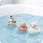Set 11 jucarii de baie, Primabobo, Include animalute utilizabile si ca papusi pentru degete, tobogan, raft depozitare, Magarus, Oita, Dezvolta abilitatile motorii fine, Fara BPA, 12 luni+, Multicolor - 4