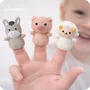 Set 11 jucarii de baie, Primabobo, Include animalute utilizabile si ca papusi pentru degete, tobogan, raft depozitare, Magarus, Oita, Dezvolta abilitatile motorii fine, Fara BPA, 12 luni+, Multicolor - 6