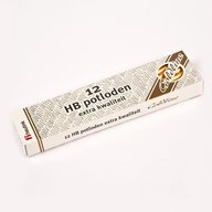 Heutink - Set 12 creioane Goldline HB din lemn galben - 