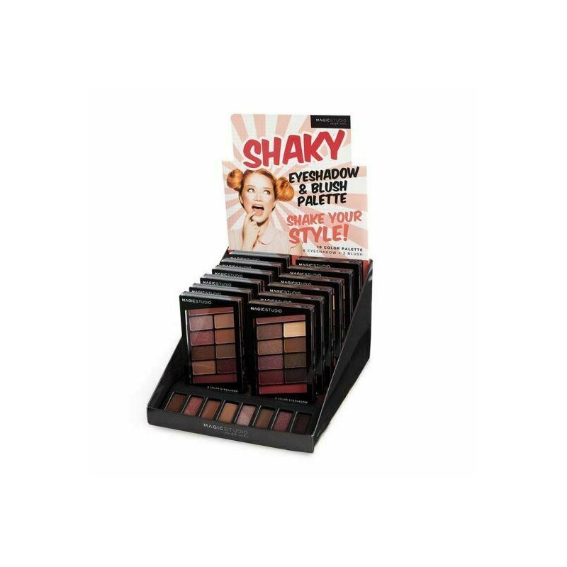 Magic studio - set 16 bucati paleta fard de pleoape ?i fard de obraz shaky 60740