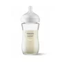 Set 1 x biberon anticolici, Philips Avent, Natural Response, Din sticla, 240 ml, +1 luna+ 4 x tetine cu debit 4 (mediu), 3 luni+ - 6