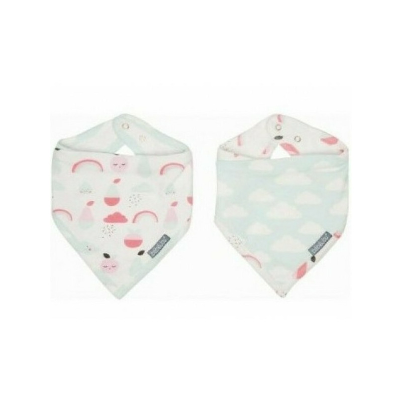 Set 2 bandane - Blush Baby reglabile, cu capse