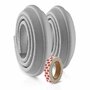 Reer - Set 2 benzi de protectie universala din spuma poliuretan pentru muchii si colturi, rezistente la muscaturi, gri, 2 x 1 m,  82041 - 11
