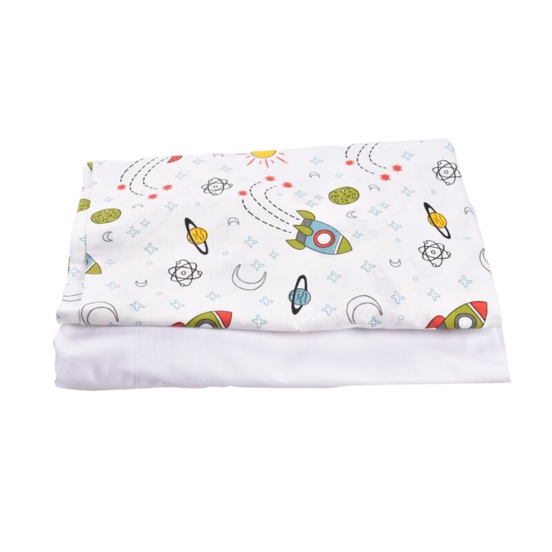 Confort Family - Set 2 cearsafuri , Rachete, din Bumbac, 120x60 cm