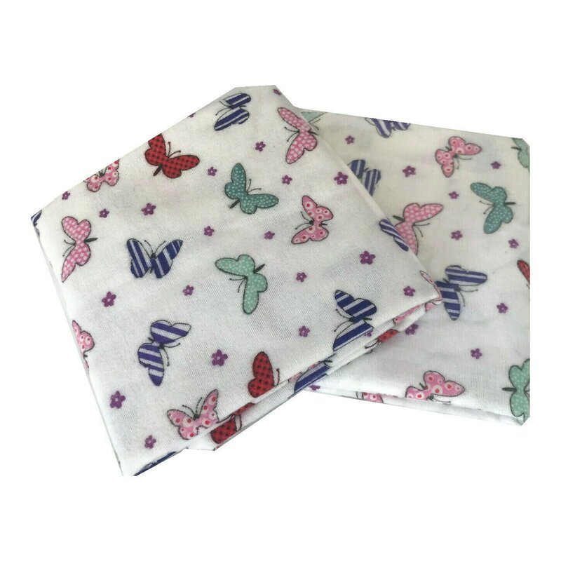 Deseda - set 2 cearsafuri din finet 120x60 cm - fluturasi