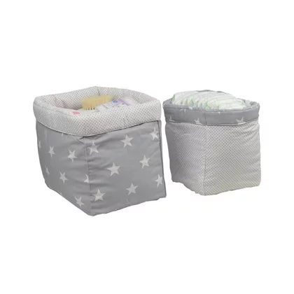 Set 2 cosuri depozitare, Bebe Stars, Din bumbac, Stars