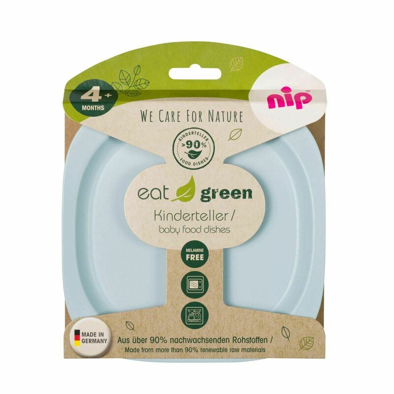 Nip - set de masa , eat green , 2 farfurii, pentru mancarea copiilor