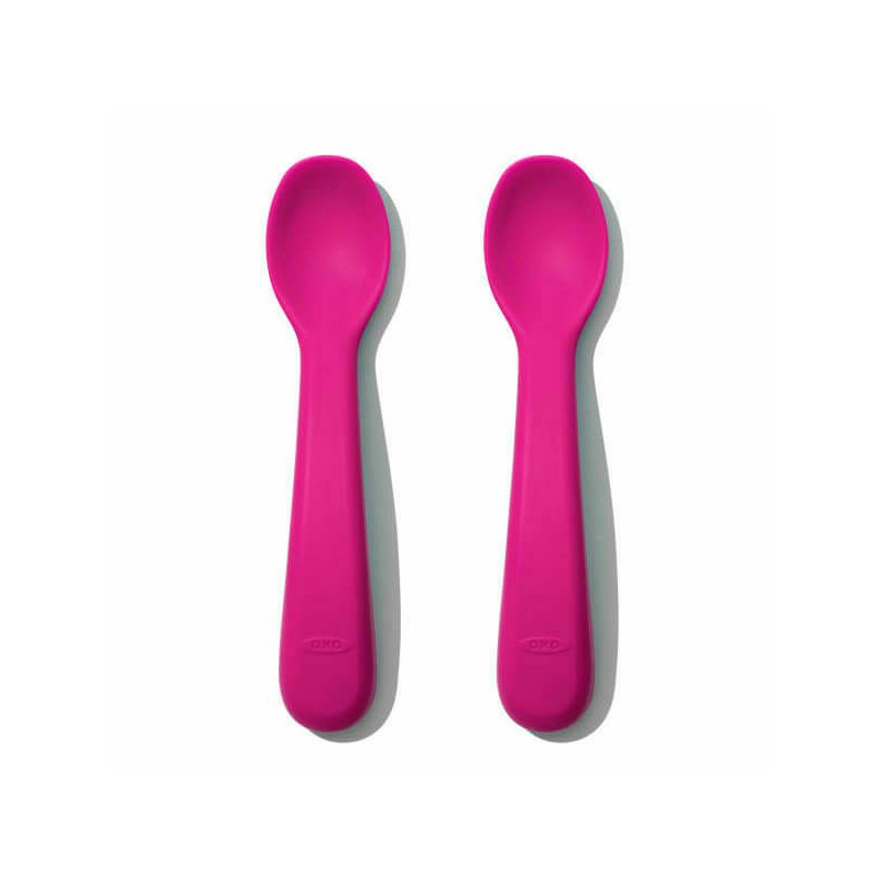 Oxo tot - set tacamuri 2 bucati din silicon, roz