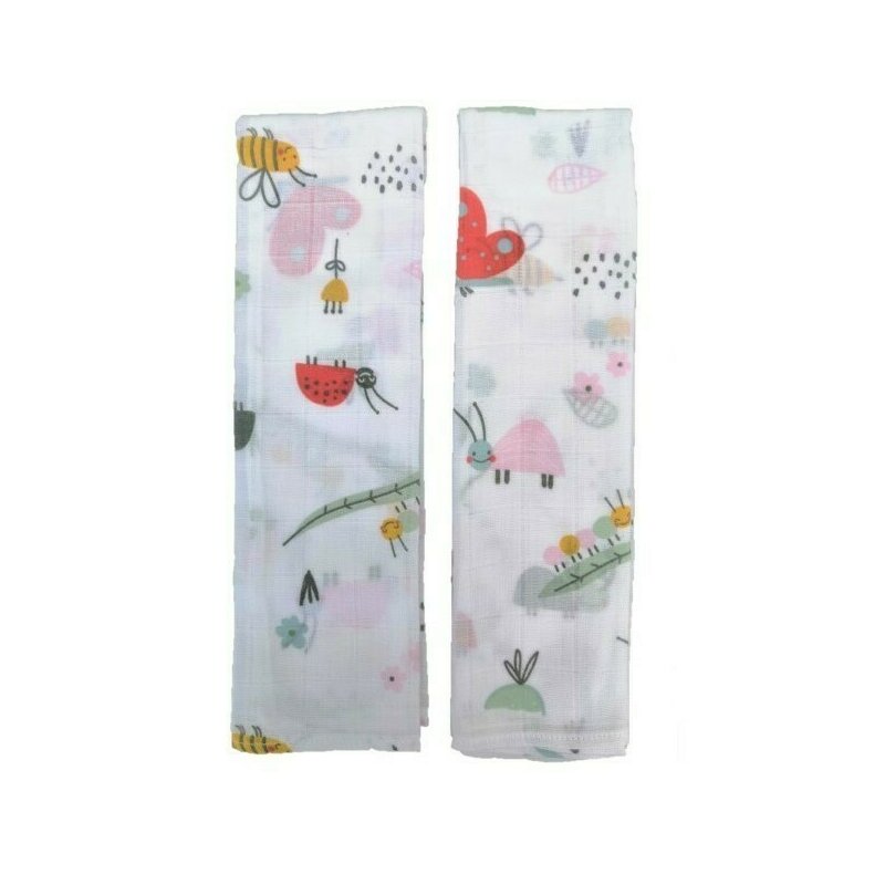 SeviBebe - Set 2 museline din bumbac 70x50cm Cute Insects