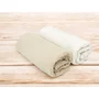Set 2 museline, Qmini, Multifunctionale, Din bumbac certificat Oeko Tex Standard 100, Ideale pentru infasat, 75x75 cm, Warm beige and Cream - 4