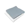 Set 2 museline, Qmini, Multifunctionale, Din material certificat Oeko Tex Standard 100, 30x30 cm, Jeans si Cream - 1