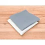 Set 2 museline, Qmini, Multifunctionale, Din material certificat Oeko Tex Standard 100, 30x30 cm, Jeans si Cream - 3