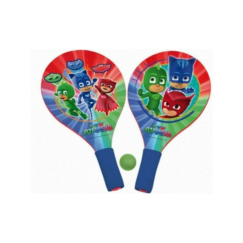 Saica - set palete pentru plaja, cu minge inclusa disney pj masks din lemn