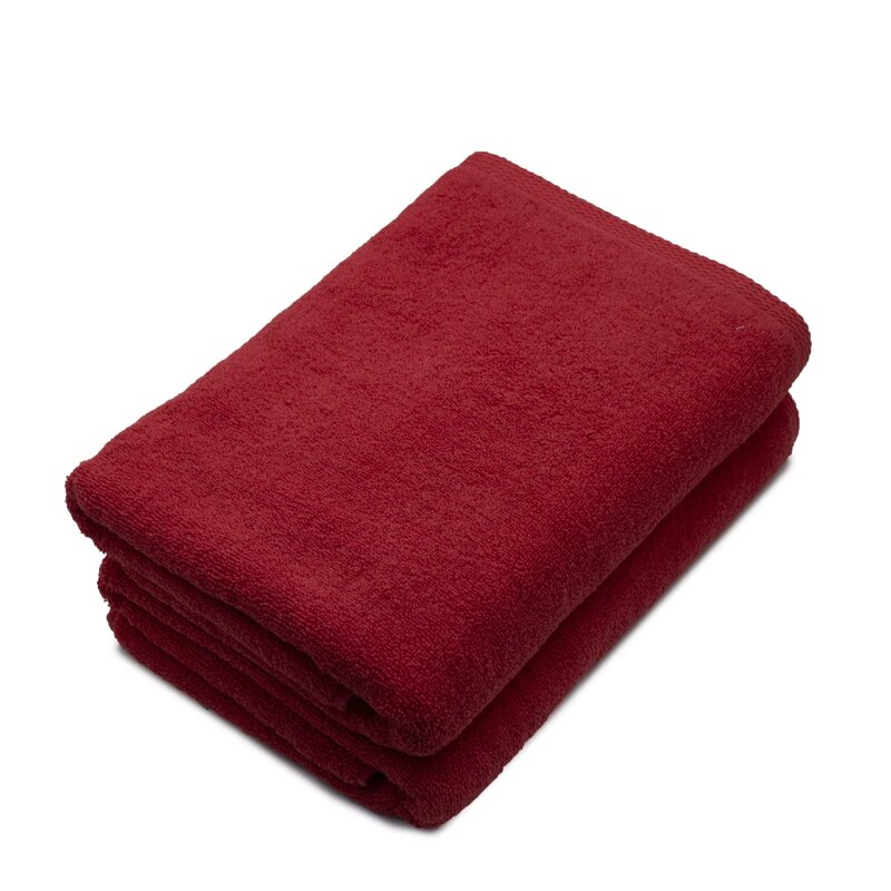 Somnart - set 2 prosoape de corp bumbac 100%, 600gsm, , 70x140cm, rosu