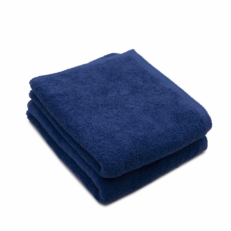 Somnart - set 2 prosoape de fata bumbac 100%, 600gsm, , 50x90cm, bleumarin