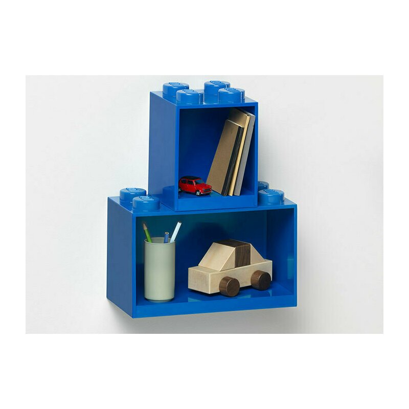 Lego - set 2 rafturi caramida - albastru