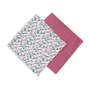 Set 2 scutece, Petite&Mars, Misty, Din muselina de bambus, Hipoalergenice, Dimensiuni mari, 120 x 120 cm, Certificate Oeko Tex Standard 100, Pink Meadow - 2