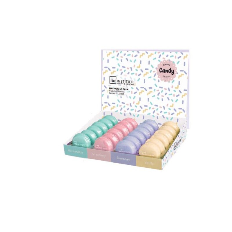 Set 24 bucati balsam cu aroma de fructe macaron idc institute 11400, 5 g