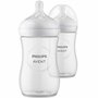 Set 2 x biberoane anticolici, Philips Avent, Natural Response, 260 ml, 1 luna + 4 x tetine cu debit 4 (mediu), 3 luni+ - 6