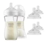Set 2 x biberoane anticolici, Philips Avent, Natural Response, 260 ml, 1 luna + 4 x tetine cu debit 4 (mediu), 3 luni+ - 1