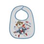 Lorelli - Set bavete Big,  3 buc, Inchidere cu arici, din Bumbac, 28x22 cm, Albastru/Verde - 4