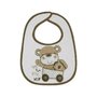 Lorelli - Set bavete Big,  3 buc, Inchidere cu arici, din Bumbac, 28x22 cm, Bej/Maro - 4