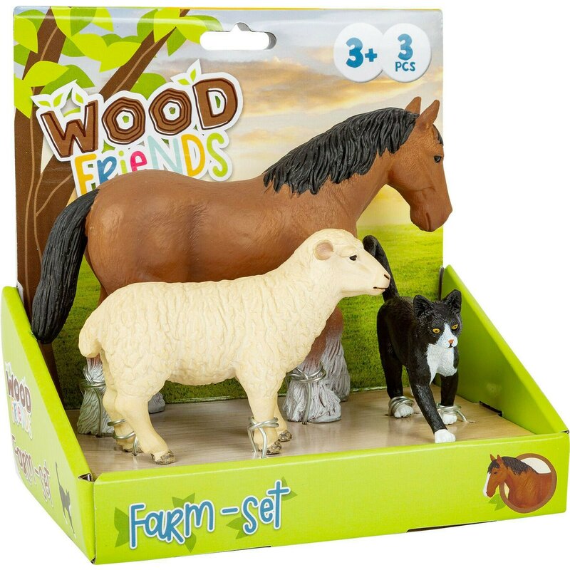 Small foot - set 3 figurine animale de la ferma