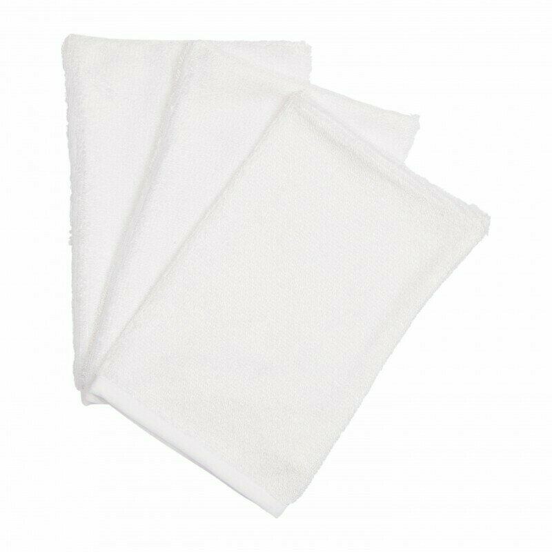 Set 3 manusi pentru baie, din bambus white