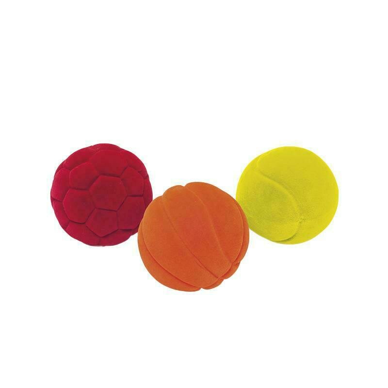 Rubbabu - Set 3 mingiute colorate cauciuc natural,
