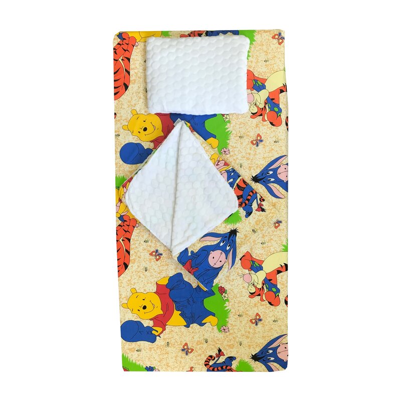 Deseda - set 3 piese de iarna paturica cu cearsaf si pernuta pentru pat 140x70 cm aiurila bej