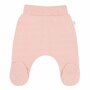 Set 3 piese, New Baby, Include body cu maneca lunga, pantalonasi cu botosei, caciulita, Marime 50, Din bumbac 100%, I am Pink - 3