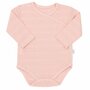 Set 3 piese, New Baby, Include body cu maneca lunga, pantalonasi cu botosei, caciulita, Marime 50, Din bumbac 100%, I am Pink - 5