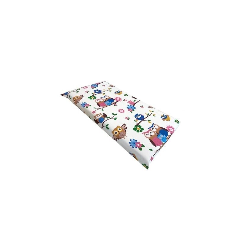 Deseda - set 3 piese paturica cu cearsaf si pernuta 120x60 cm bufnite maro