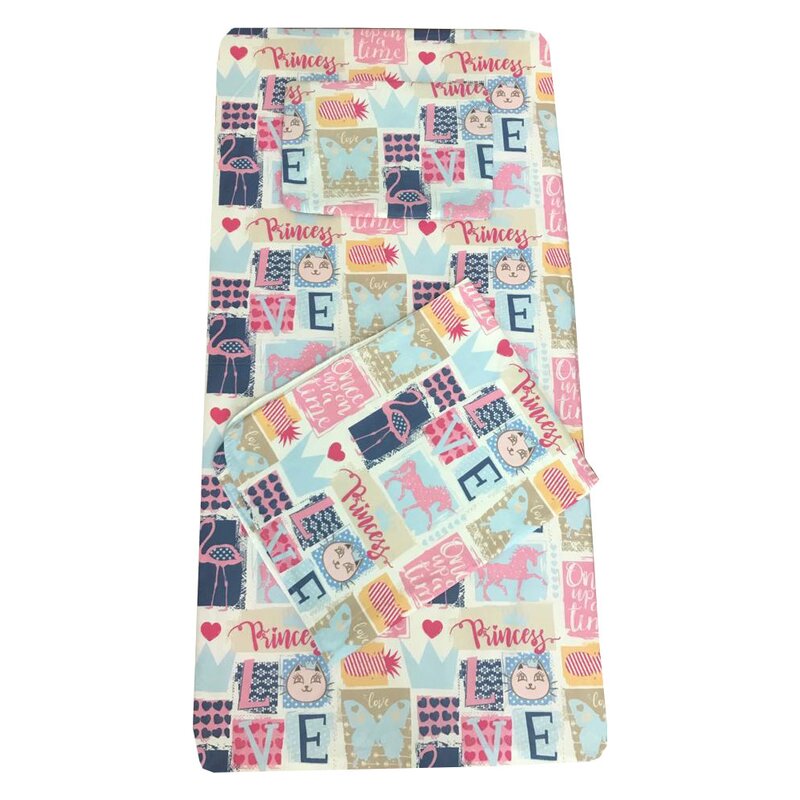 Deseda - set 3 piese paturica cu cearsaf si pernuta 120x60 cm princess