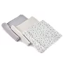 Set 3 scutece, Jane, Din muselina de bambus, Hipoalergenice, 80 x 80 cm, Star
