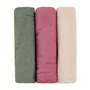 Set 3 scutece, Petite&Mars, Moussy, Din muselina de bambus, Hipoalergenice, 68 x 68 cm, Certificate Oeko Tex Standard 100, Botanic Tones - 1