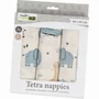 Set 3 scutece terta, Bubaba, Din bumbac, 80x80 cm, Beige Safari - 2