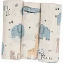 Set 3 scutece terta, Bubaba, Din bumbac, 80x80 cm, Beige Safari - 1