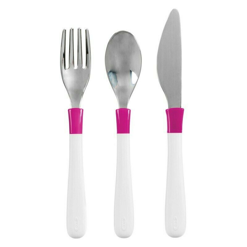 Oxo tot - set tacamuri mari 3 bucati, roz