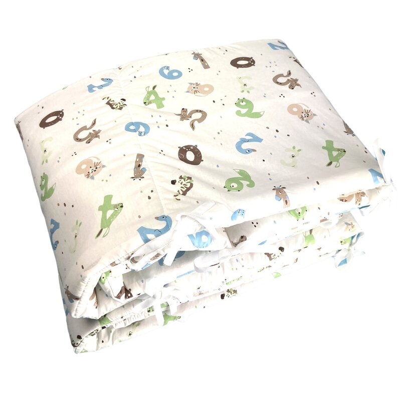 Deseda - set 4 aparatori laterale pufoase h35 pat 120x60 cm cifre nazdravane