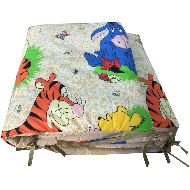 Deseda - set 4 aparatori laterale pufoase h39 pat 120x60 cm aiurila bej