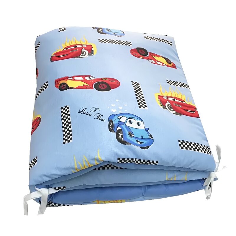 Set 4 aparatori laterale pufoase h39 pat 140x70 cm Cars