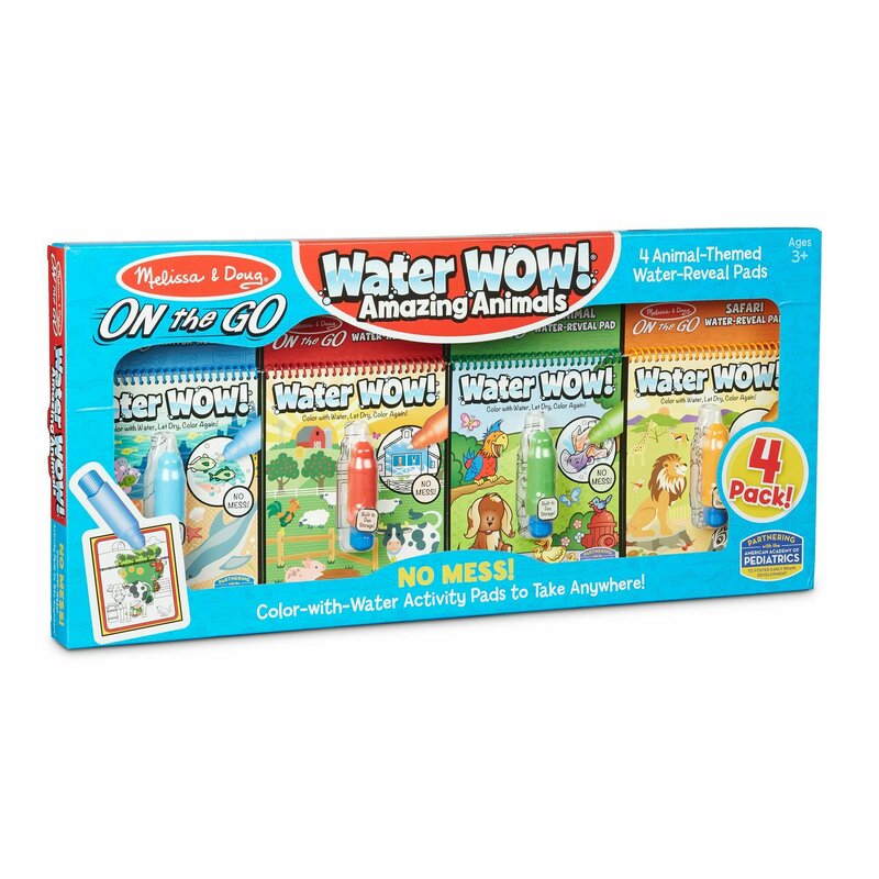 Melissa & doug - set 4 carnete de colorat apa magica