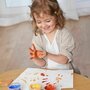 Grunspecht - Set 4 culori vopsea organica pentru degete, pentru copii, 2 ani+, pentru pictat direct cu palma sau talpa, Gruenspecht 691-00 - 7
