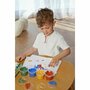 Grunspecht - Set 4 culori vopsea organica pentru degete, pentru copii, 2 ani+, pentru pictat direct cu palma sau talpa, Gruenspecht 691-00 - 9