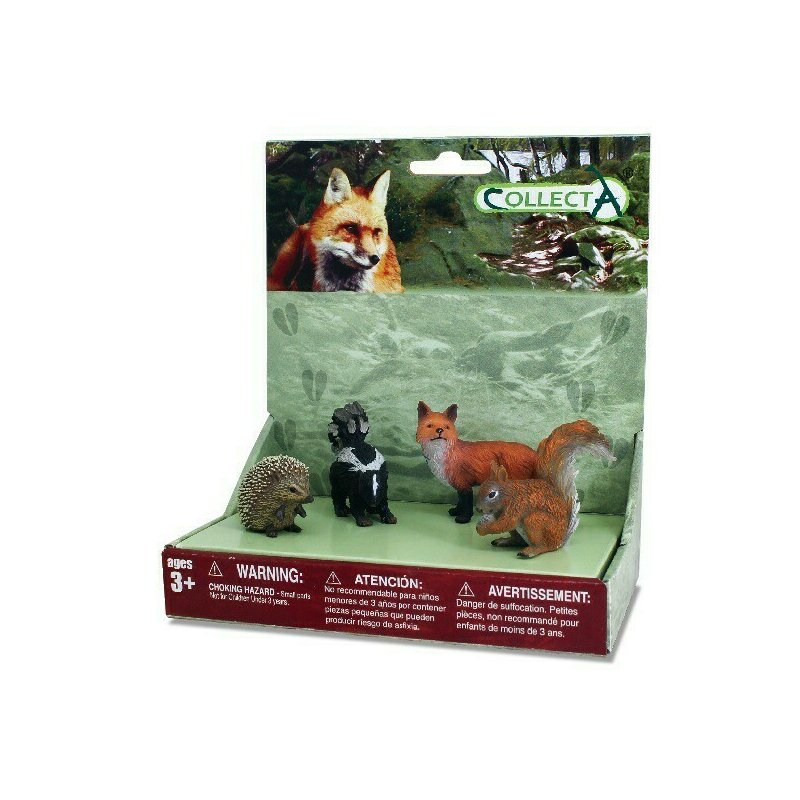 Collecta - Set 4 figurine Animale din padure